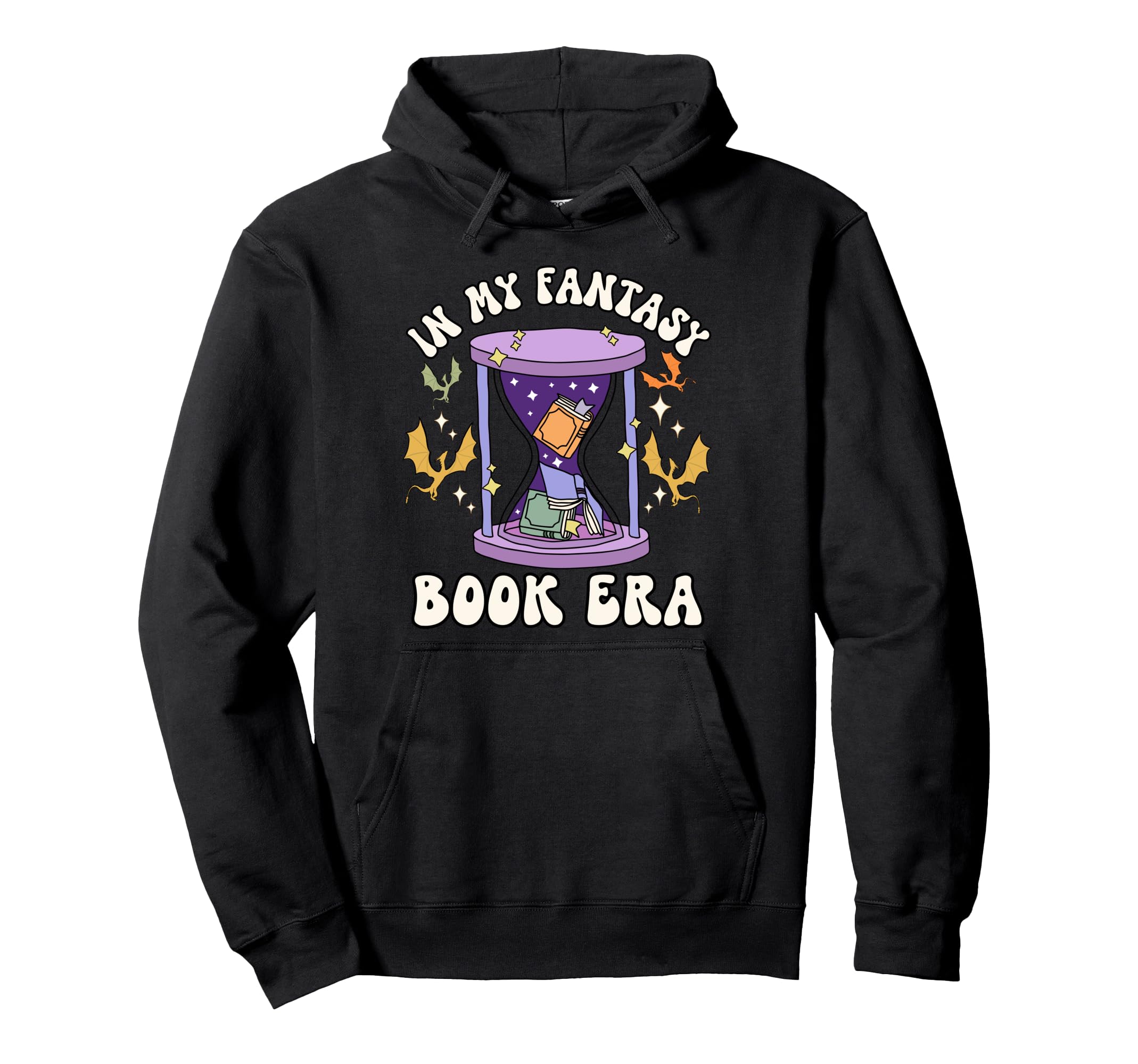 My Fantasy Book Era Whimsical Dragon Hoodie - Aesthetic Graphic for Adults - T-Shirt, Sweatshirt, Hoodie