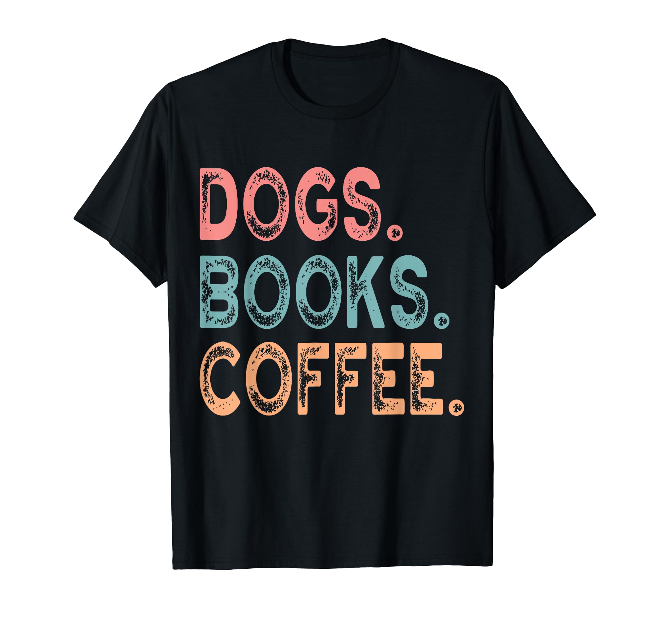 Dogs Books Coffee Dog Lovers T-Shirt - Minimalist Print for Adults - T-Shirt, Sweatshirt, Hoodie