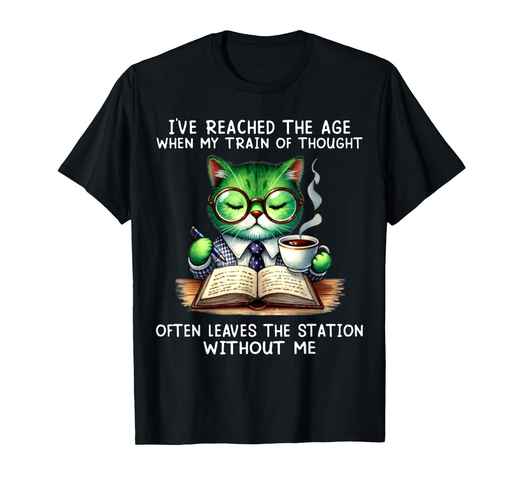 Cat Loving Coffee Drinking Book Reading T-Shirt - Streetwear Style Unisex - T-Shirt, Sweatshirt, Hoodie