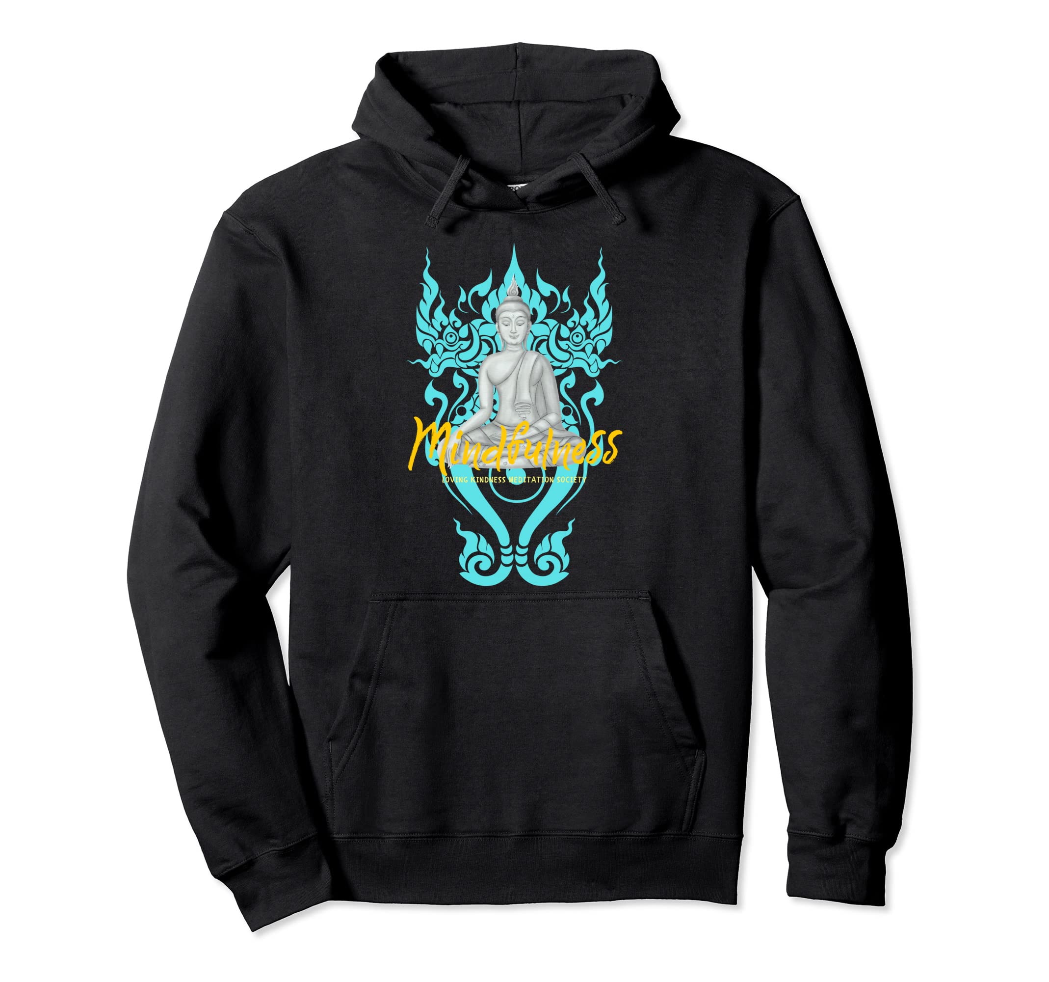 Buddha Gautama Mindfulness Peace Loving Hoodie - Unique Graphic Men Women - T-Shirt, Sweatshirt, Hoodie