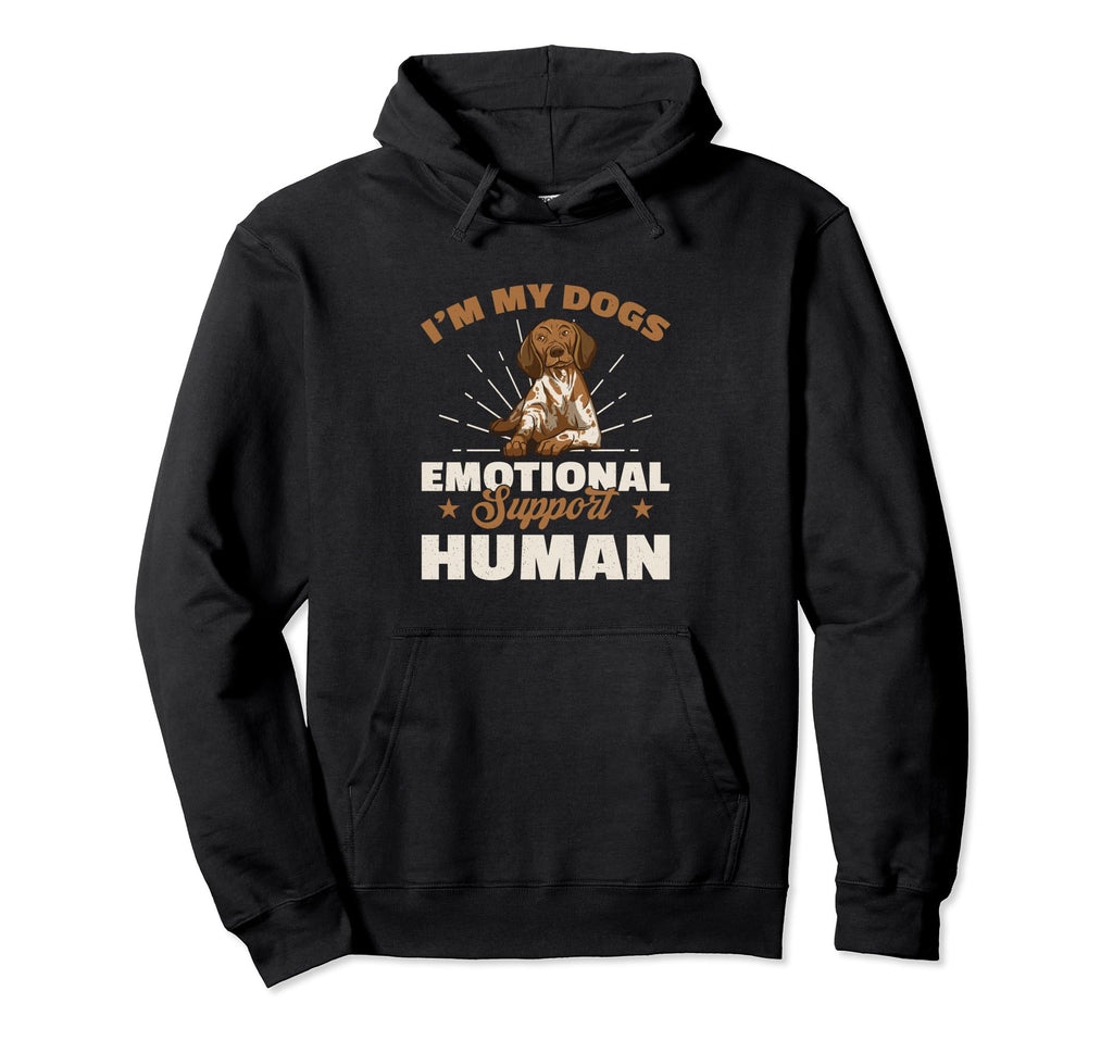 Im My Dogs Emotional Support Human Hoodie - Novelty Apparel for Adults - T-Shirt, Sweatshirt, Hoodie