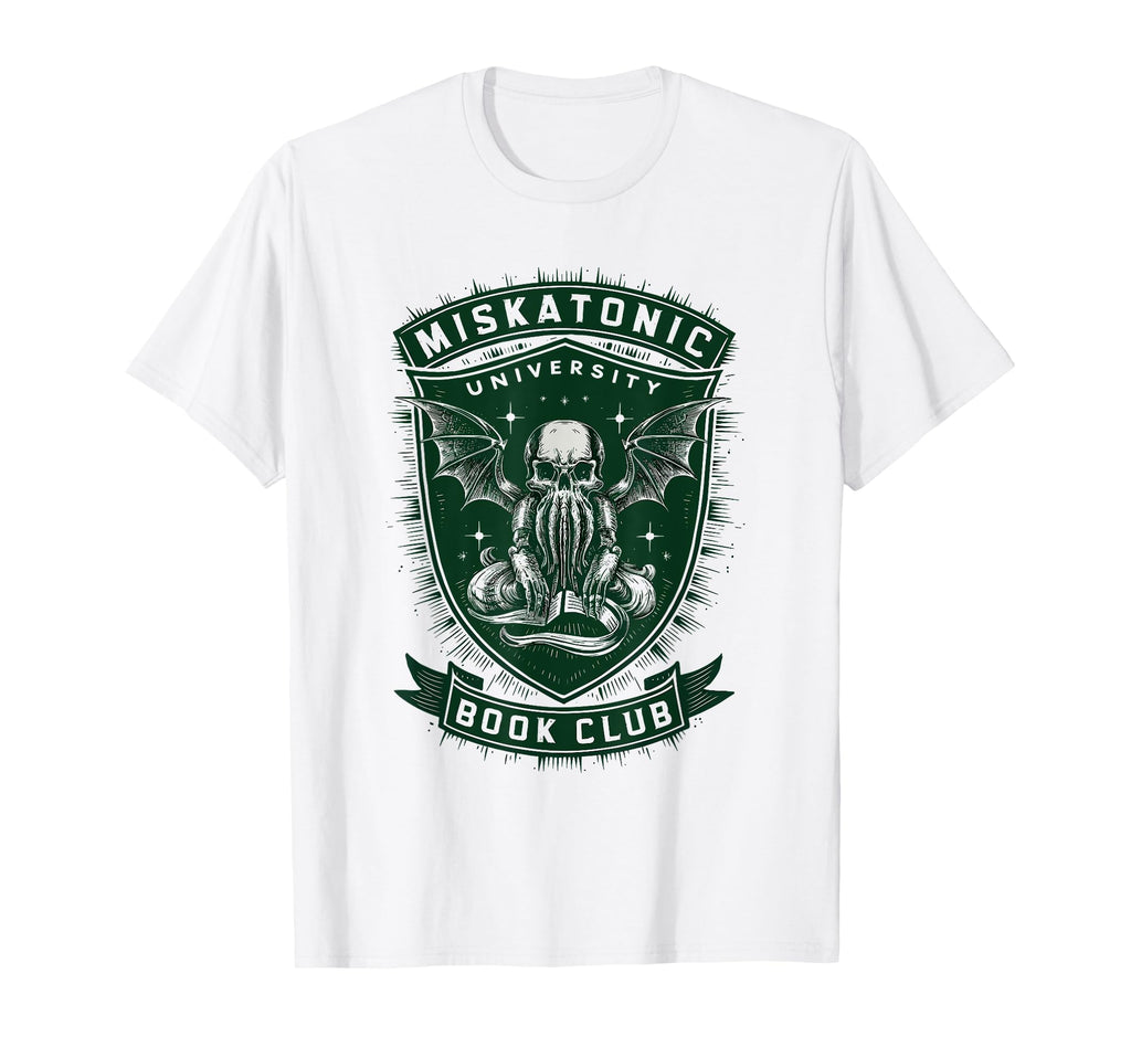 Miskatonic University Book Club T-Shirt - Aesthetic Graphic for Adults - T-Shirt, Sweatshirt, Hoodie