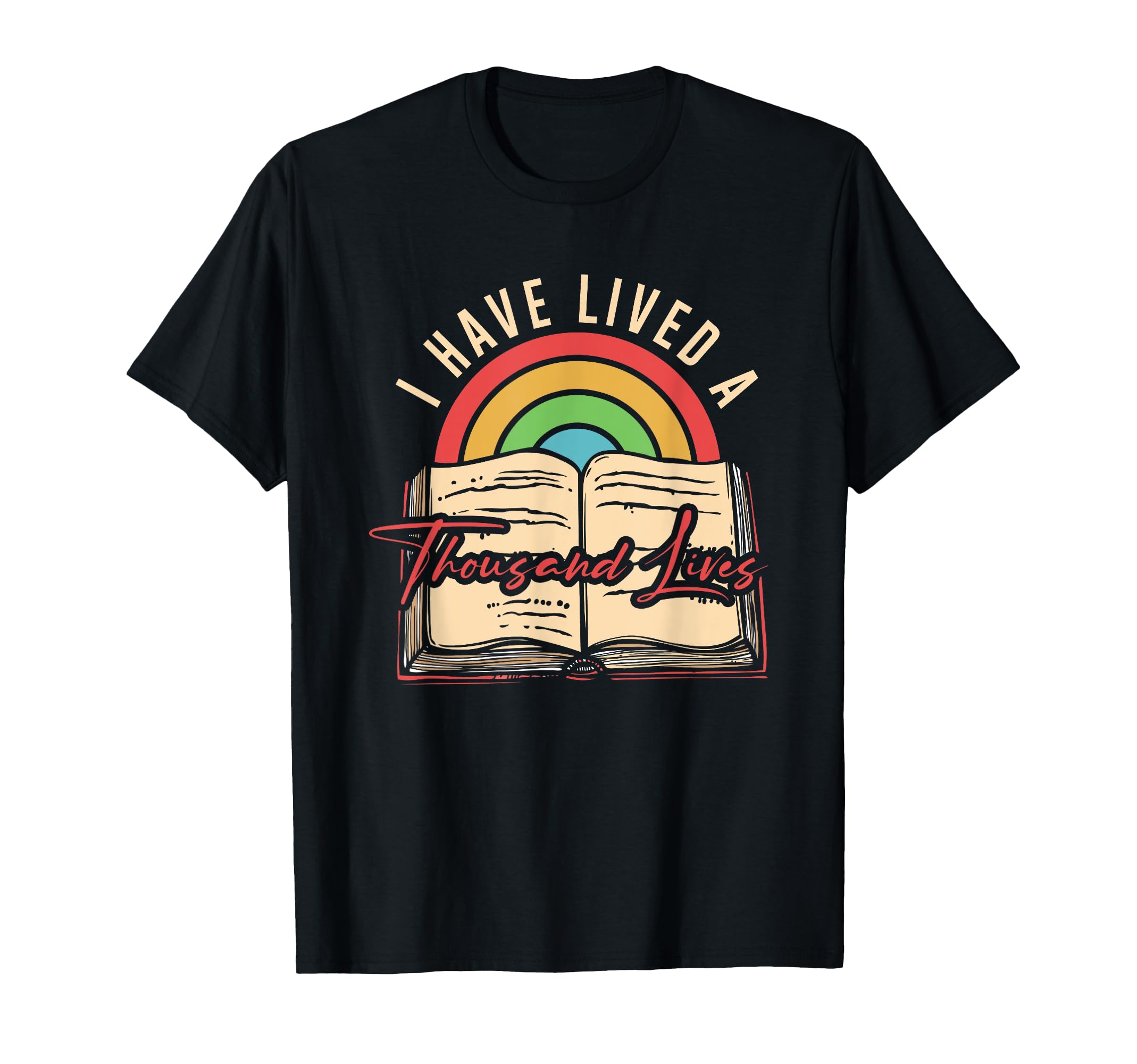 Reading Books Read Library Nerd Geek T-Shirt - Custom Art Print Men Women - T-Shirt, Sweatshirt, Hoodie
