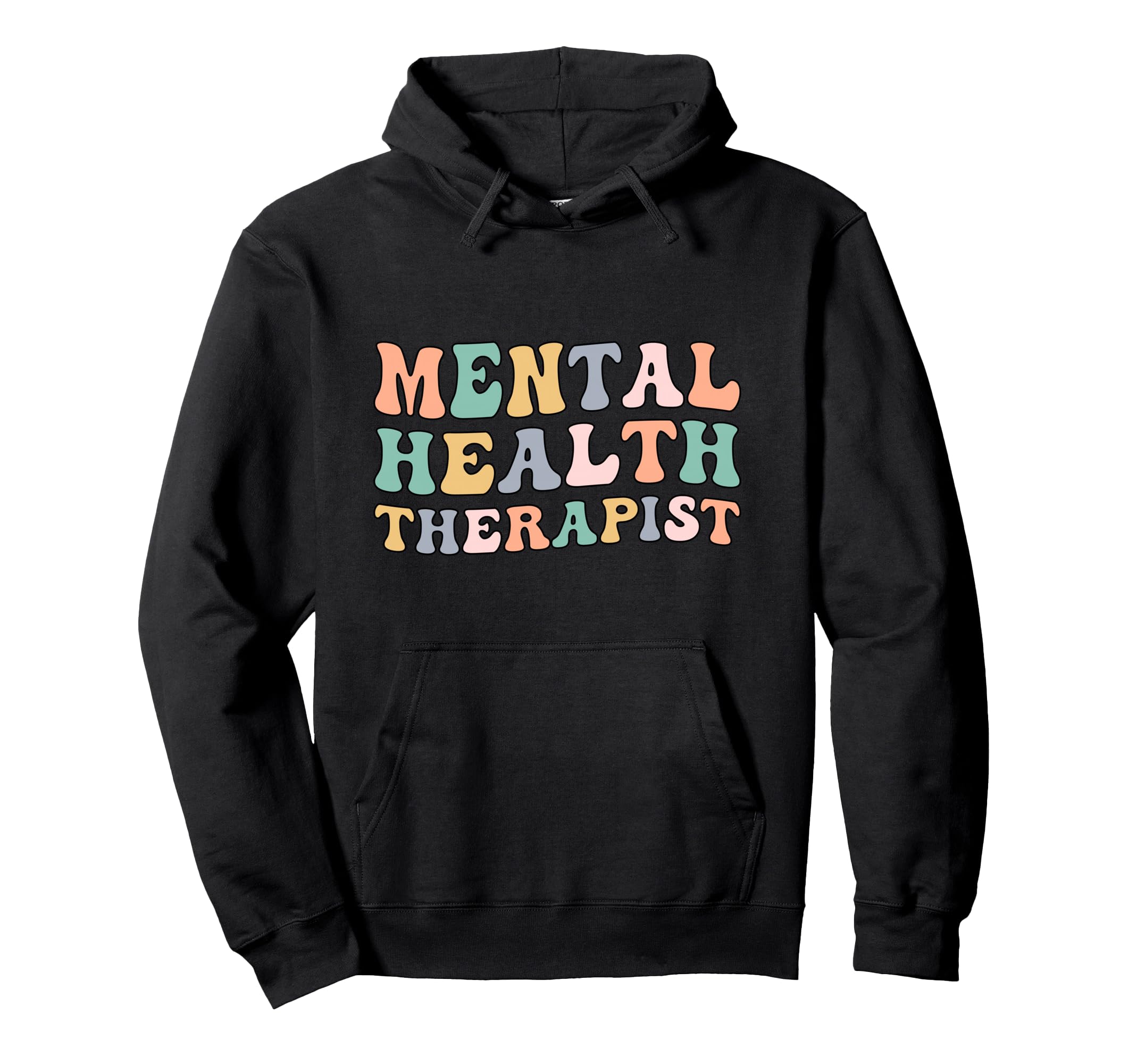 Mental Health Therapist Groovy Mental Hoodie - Aesthetic Graphic Unisex - T-Shirt, Sweatshirt, Hoodie