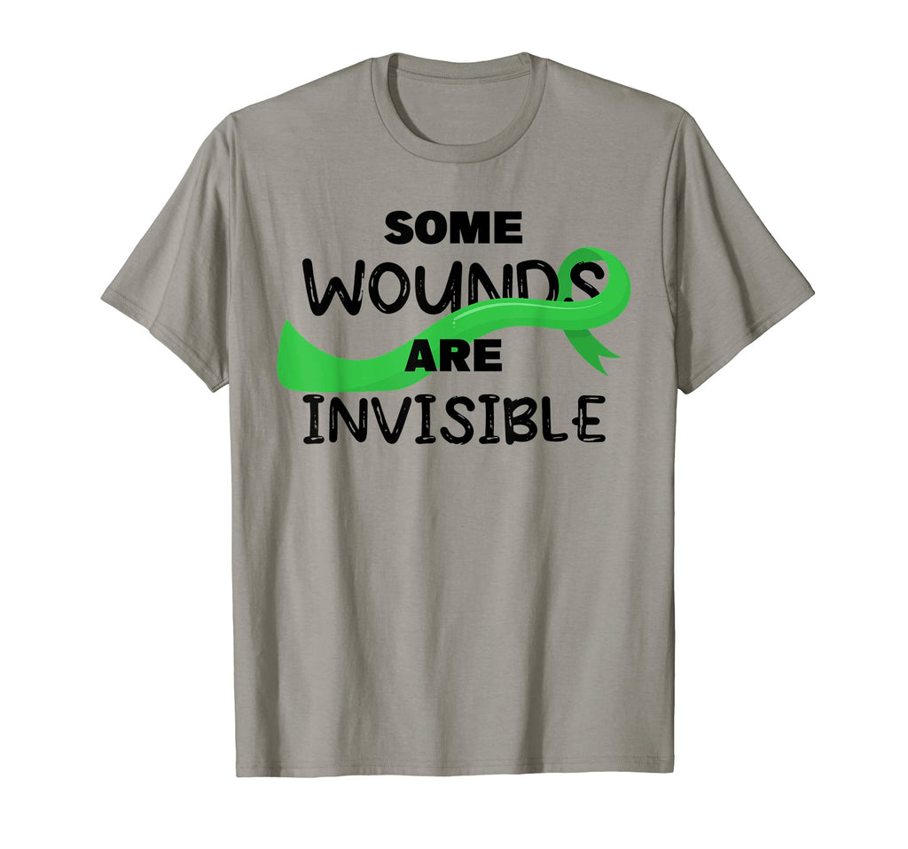 Some Wounds Are Invisible Ribbon T-Shirt - Novelty Apparel Men Women - T-Shirt, Sweatshirt, Hoodie