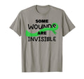 Some Wounds Are Invisible Ribbon T-Shirt - Novelty Apparel Men Women - T-Shirt, Sweatshirt, Hoodie
