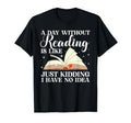Funny Reading Art Reader Book Lover T-Shirt - Minimalist Print Unisex - T-Shirt, Sweatshirt, Hoodie