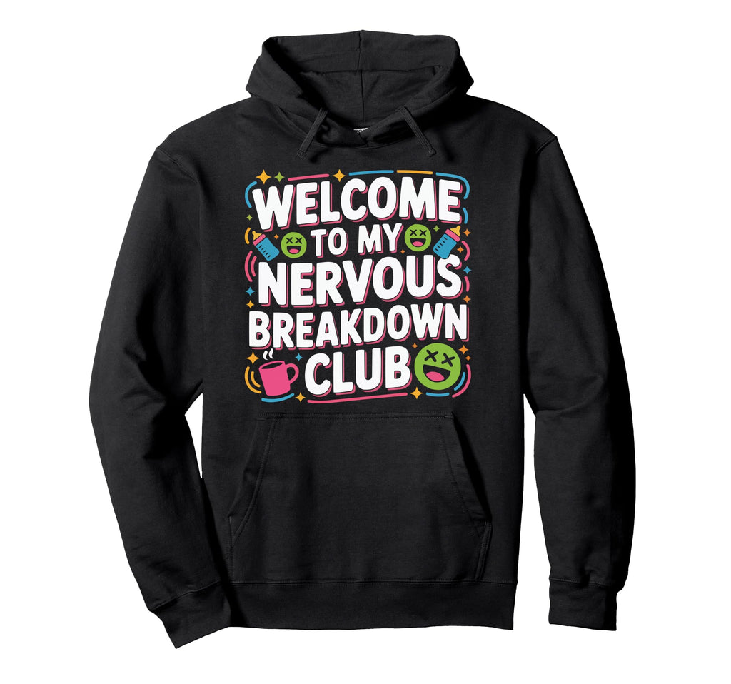Overstimulated Moms Club Mama Mommy Hoodie - Aesthetic Graphic for Adults - T-Shirt, Sweatshirt, Hoodie