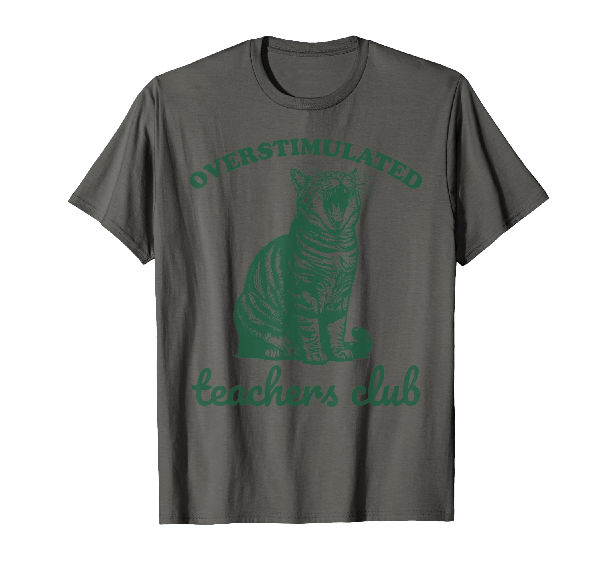 Overstimulated Teachers Club Funny T-Shirt - Aesthetic Graphic for Adults - T-Shirt, Sweatshirt, Hoodie