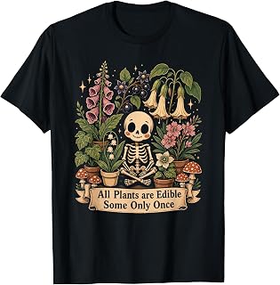 All Plants are Edible Some Only Once Kawaii T-Shirt Unisex T-shirt, Sweatshirt, Hoodie, Long Sleeve Tee - T-Shirt, Sweatshirt, Hoodie