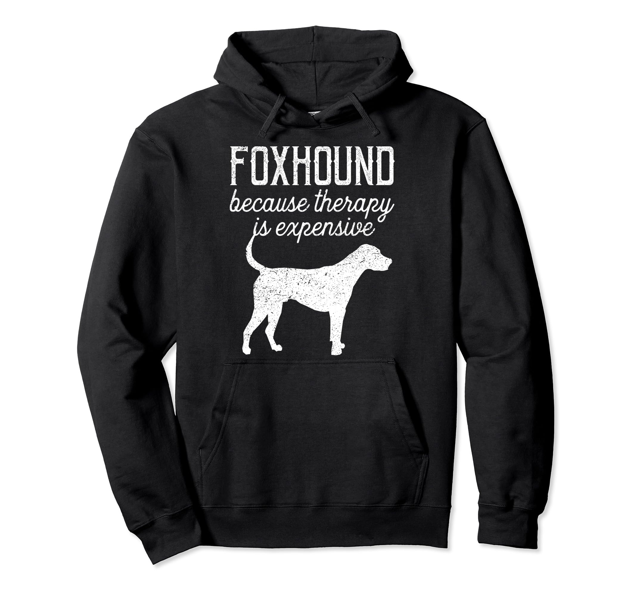 Foxhound Because Therapy Is Expensive Hoodie - Minimalist Print Men Women - T-Shirt, Sweatshirt, Hoodie