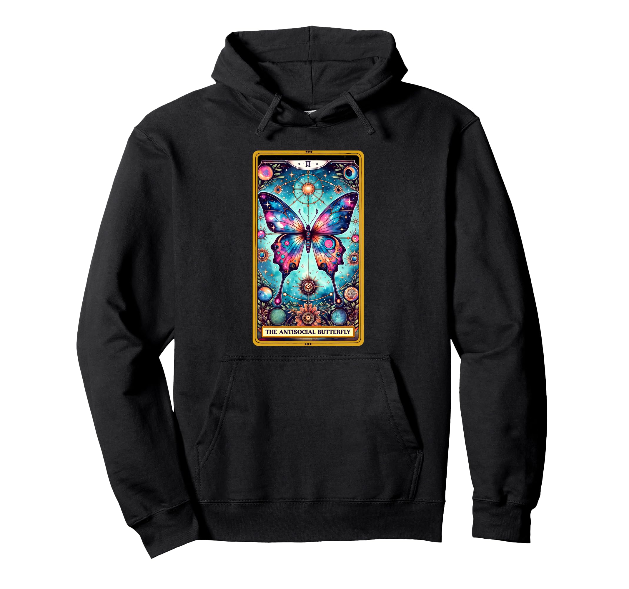 Sarcastic Tarot Antisocial Butterfly Hoodie - Fun Novelty Design Unisex - T-Shirt, Sweatshirt, Hoodie