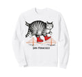 San Francisco Cat Golden Gates Bridge Sweatshirt - Graphic Print Unisex - T-Shirt, Sweatshirt, Hoodie