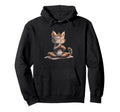 Meditating Cat Peaceful Zen Pose Hoodie - Fun Novelty Design Unisex - T-Shirt, Sweatshirt, Hoodie