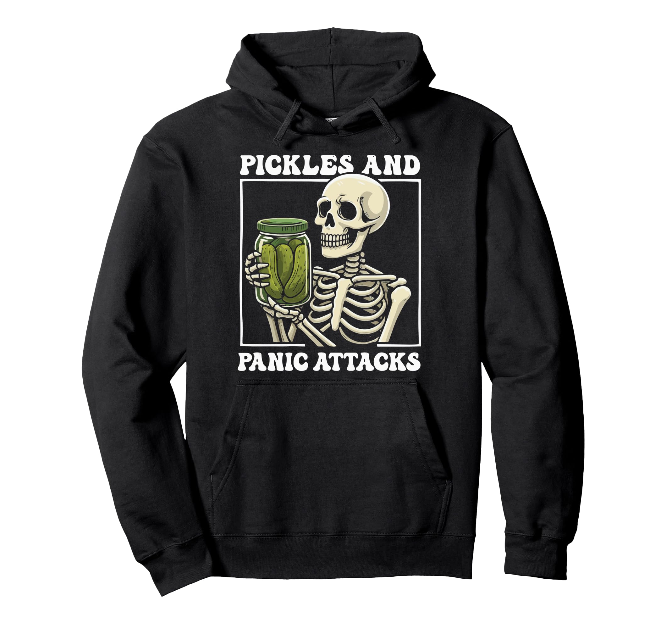 Pickles And Panic Attacks Hoodie - Aesthetic Graphic Unisex - T-Shirt, Sweatshirt, Hoodie