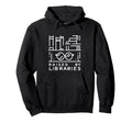 Raised Libraries Reader Book Hoodie - Casual Everyday Wear Men Women - T-Shirt, Sweatshirt, Hoodie