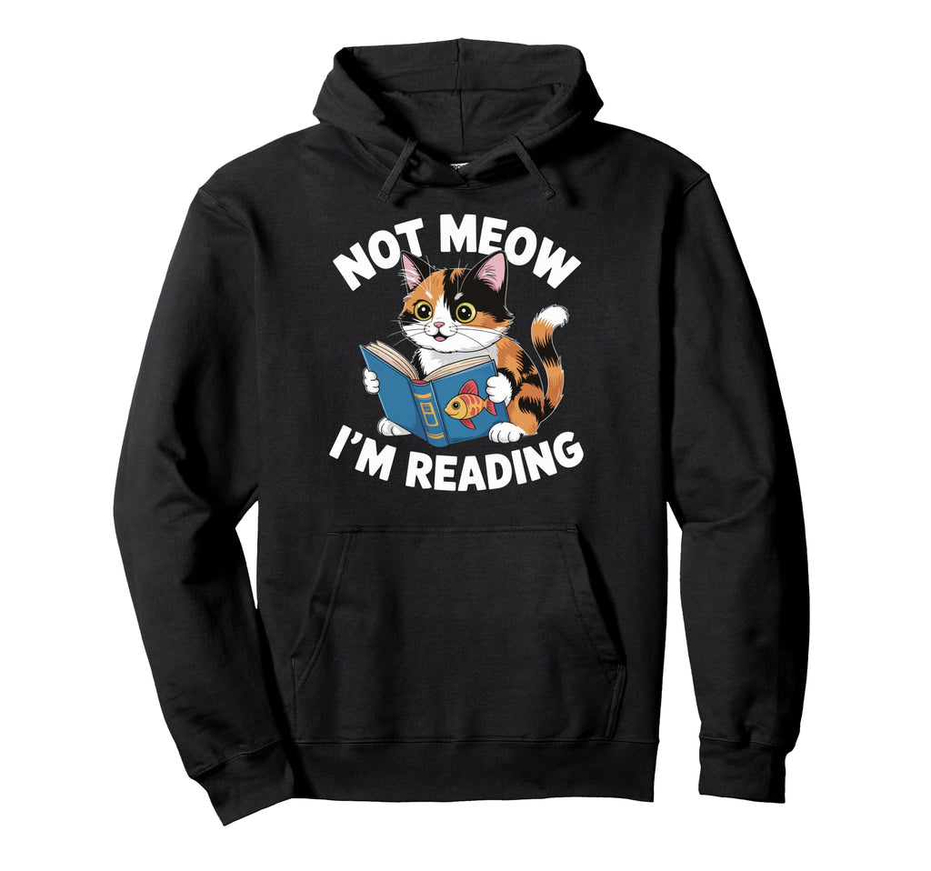 Cat Bookworm Bibliophile Reader Book T-Shirt - Graphic Print for Adults - T-Shirt, Sweatshirt, Hoodie
