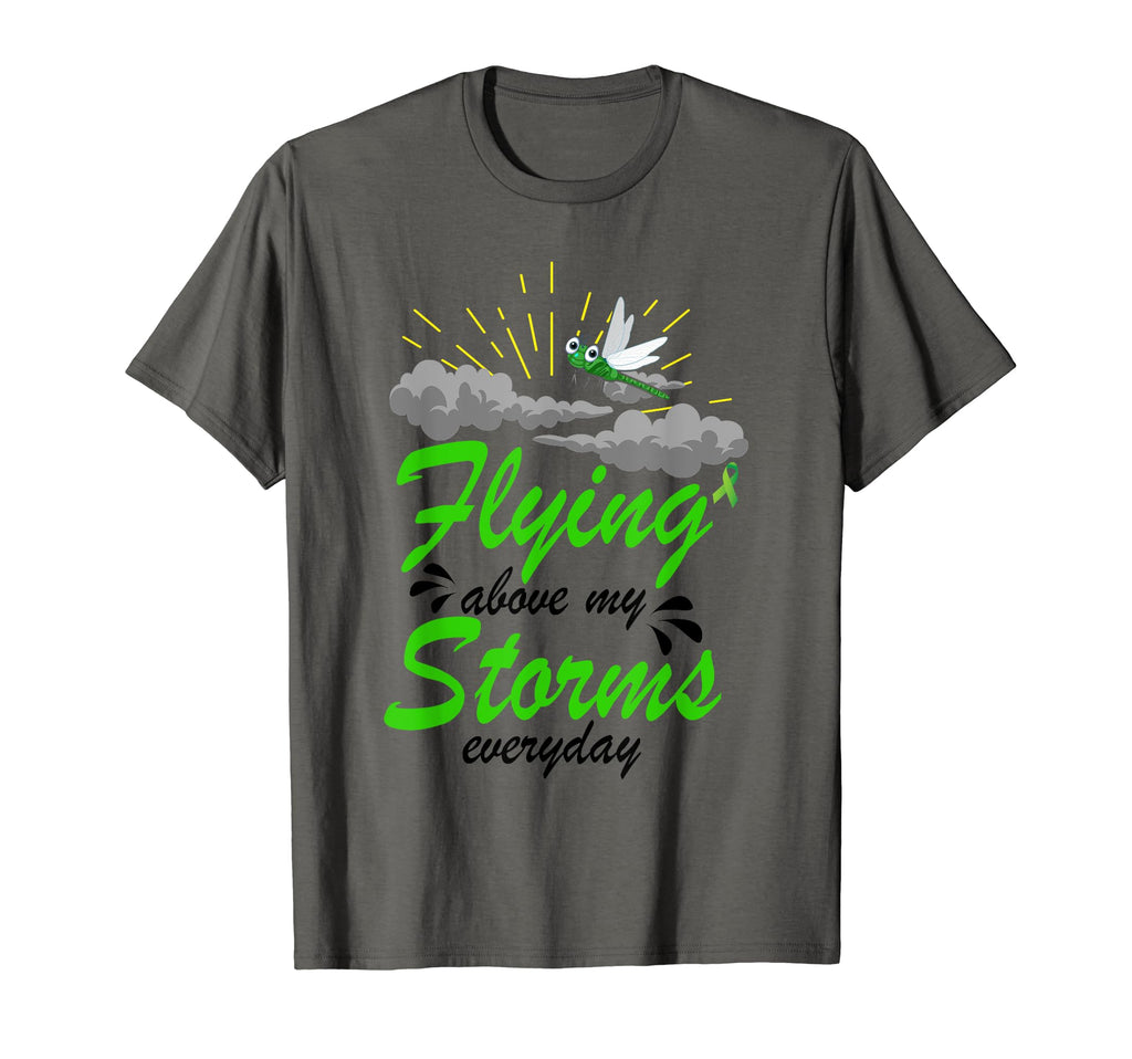 Flying Above My Storms Everyday Green T-Shirt - Custom Art Print Unisex - T-Shirt, Sweatshirt, Hoodie