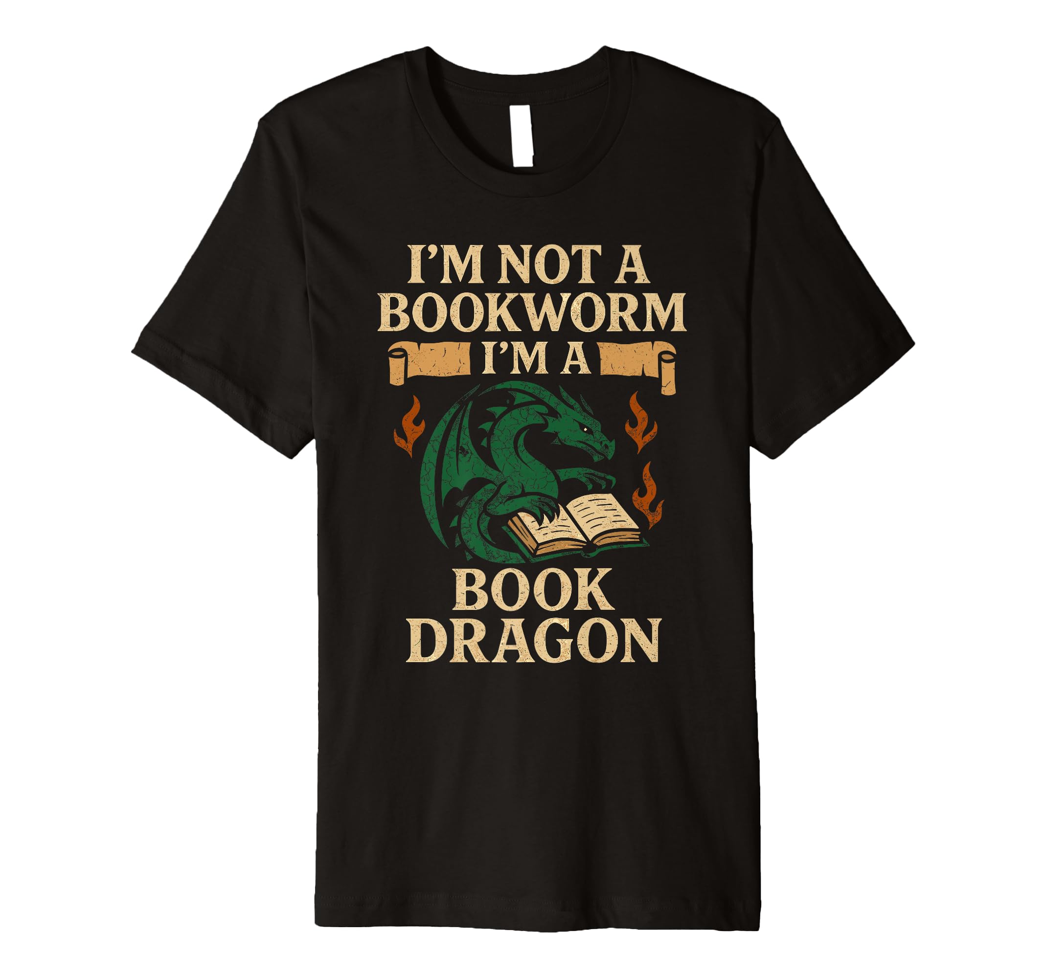 Book Dragon Reading Monster Funny T-Shirt - Trendy Graphic Men Women - T-Shirt, Sweatshirt, Hoodie