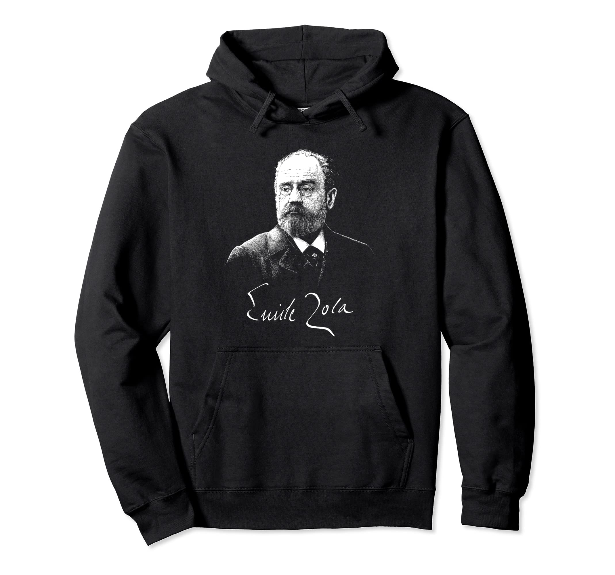 Mile Zola French Writer Literature Hoodie - Custom Art Print for Adults - T-Shirt, Sweatshirt, Hoodie