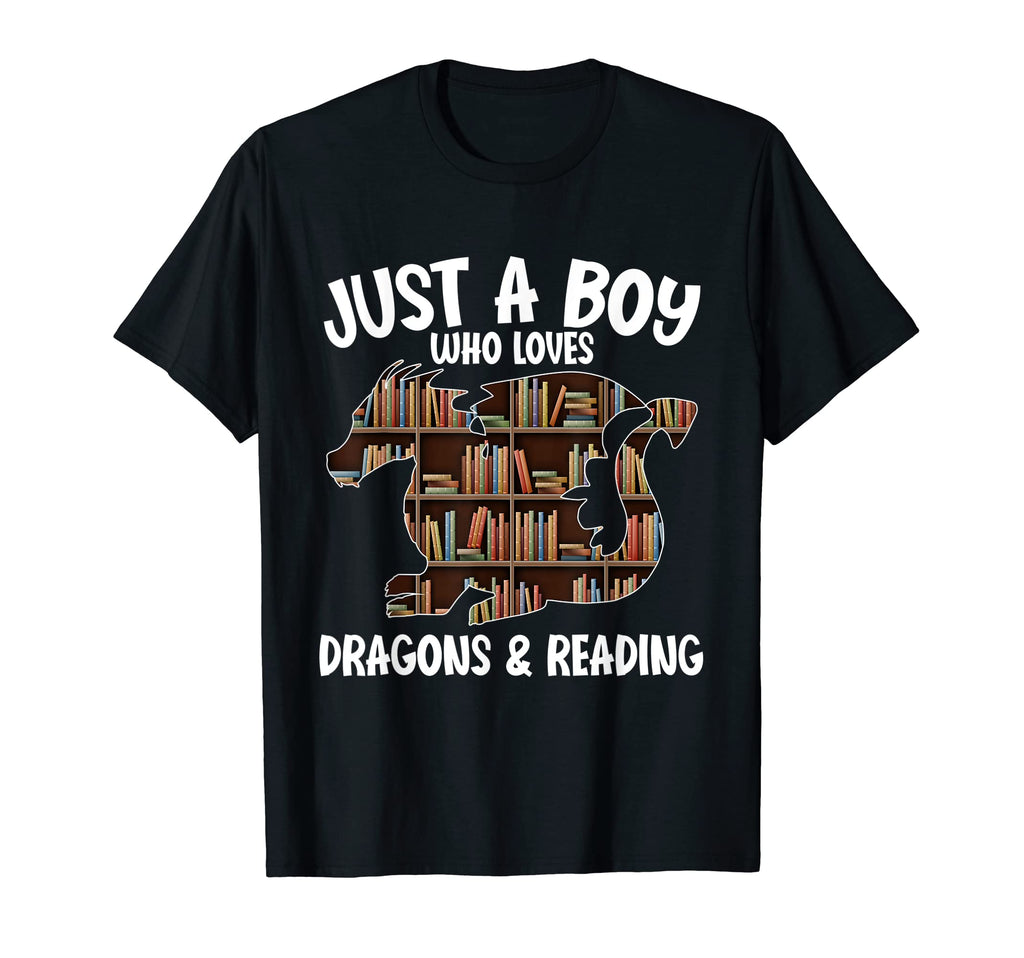 Just Who Loves Dragons And Reading T-Shirt - Minimalist Print for Adults - T-Shirt, Sweatshirt, Hoodie