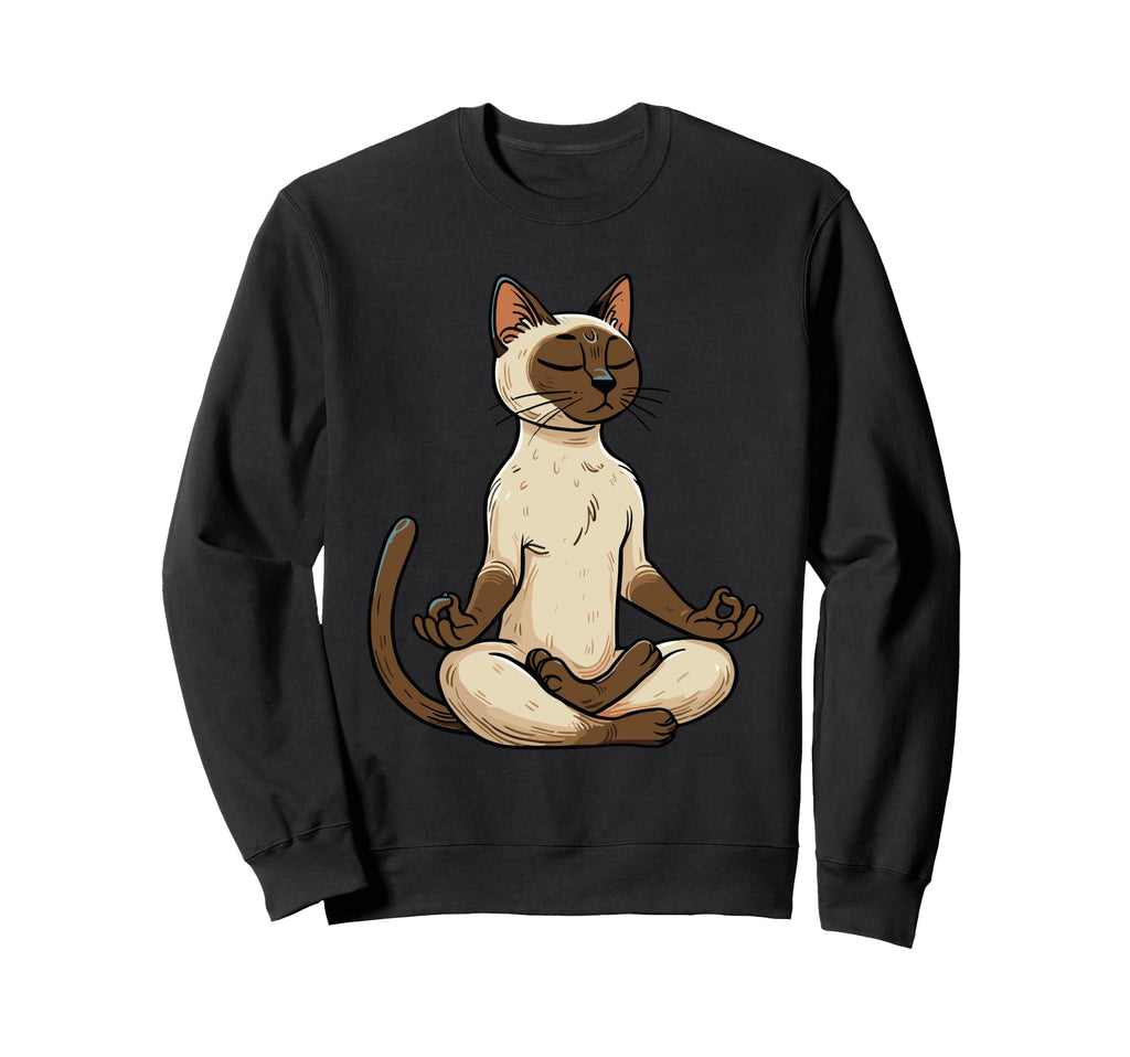 Meditation Siamese Yoga Pose Relaxing Sweatshirt - Novelty Apparel Unisex - T-Shirt, Sweatshirt, Hoodie