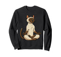 Meditation Siamese Yoga Pose Relaxing Sweatshirt - Novelty Apparel Unisex - T-Shirt, Sweatshirt, Hoodie
