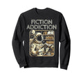 Fiction Addiction Library Book Sweatshirt - Streetwear Style Men Women - T-Shirt, Sweatshirt, Hoodie