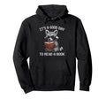 Its Good Day To Read Book Raccoon Hoodie - Aesthetic Graphic for Adults - T-Shirt, Sweatshirt, Hoodie
