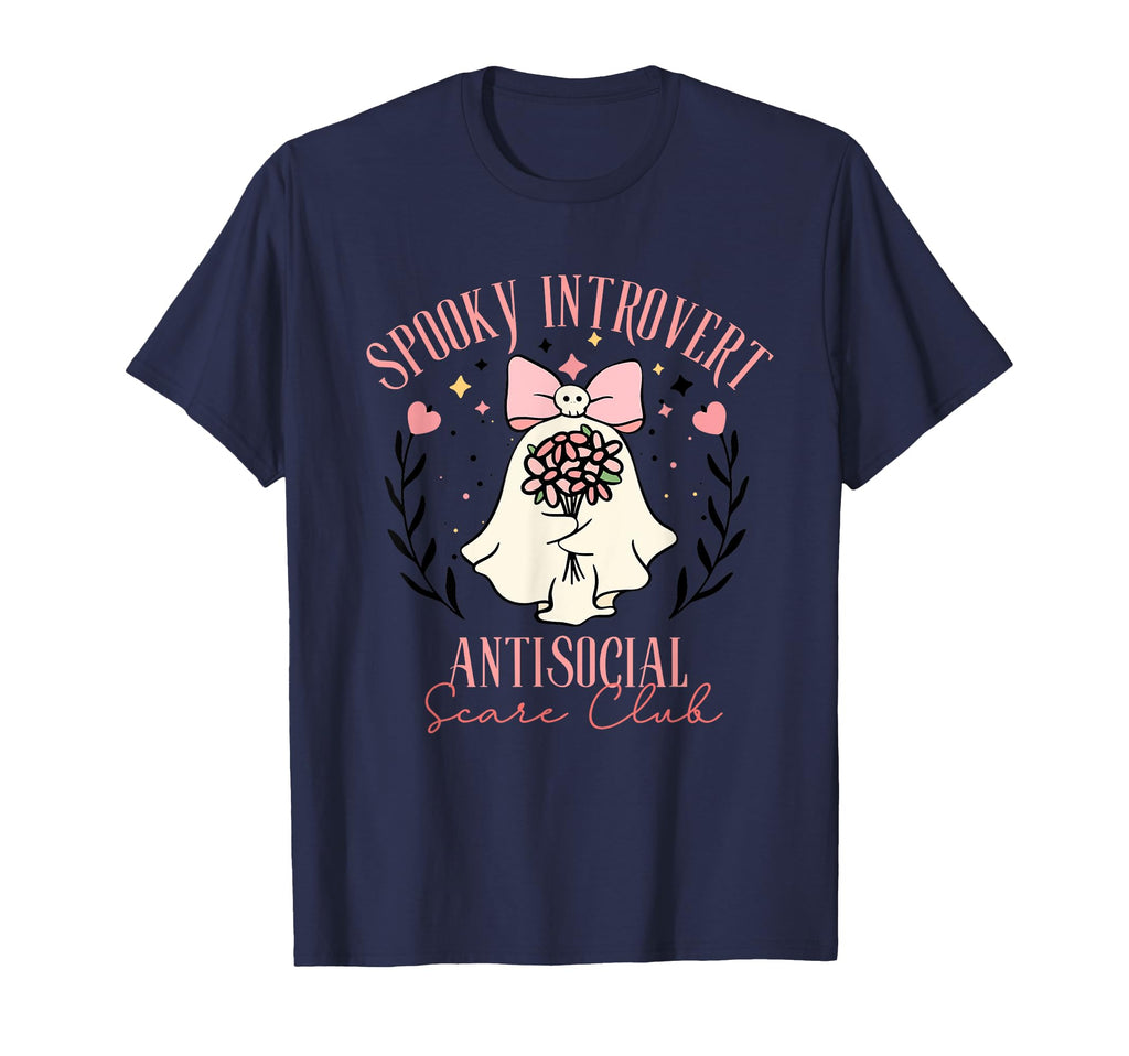 Spooky Introvert Antisocial Scare Club T-Shirt - Aesthetic Graphic Unisex - T-Shirt, Sweatshirt, Hoodie