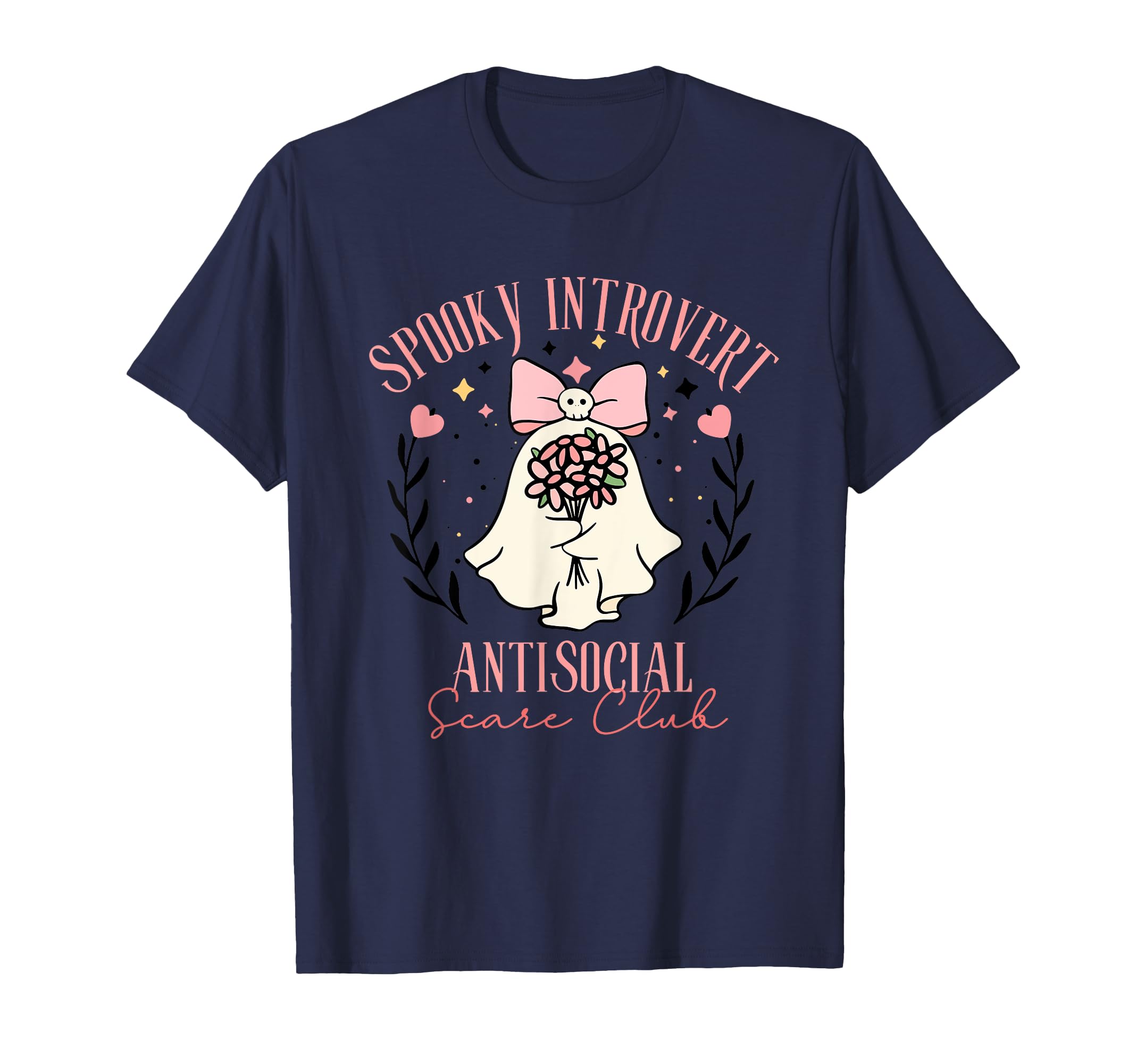 Spooky Introvert Antisocial Scare Club T-Shirt - Aesthetic Graphic Unisex - T-Shirt, Sweatshirt, Hoodie