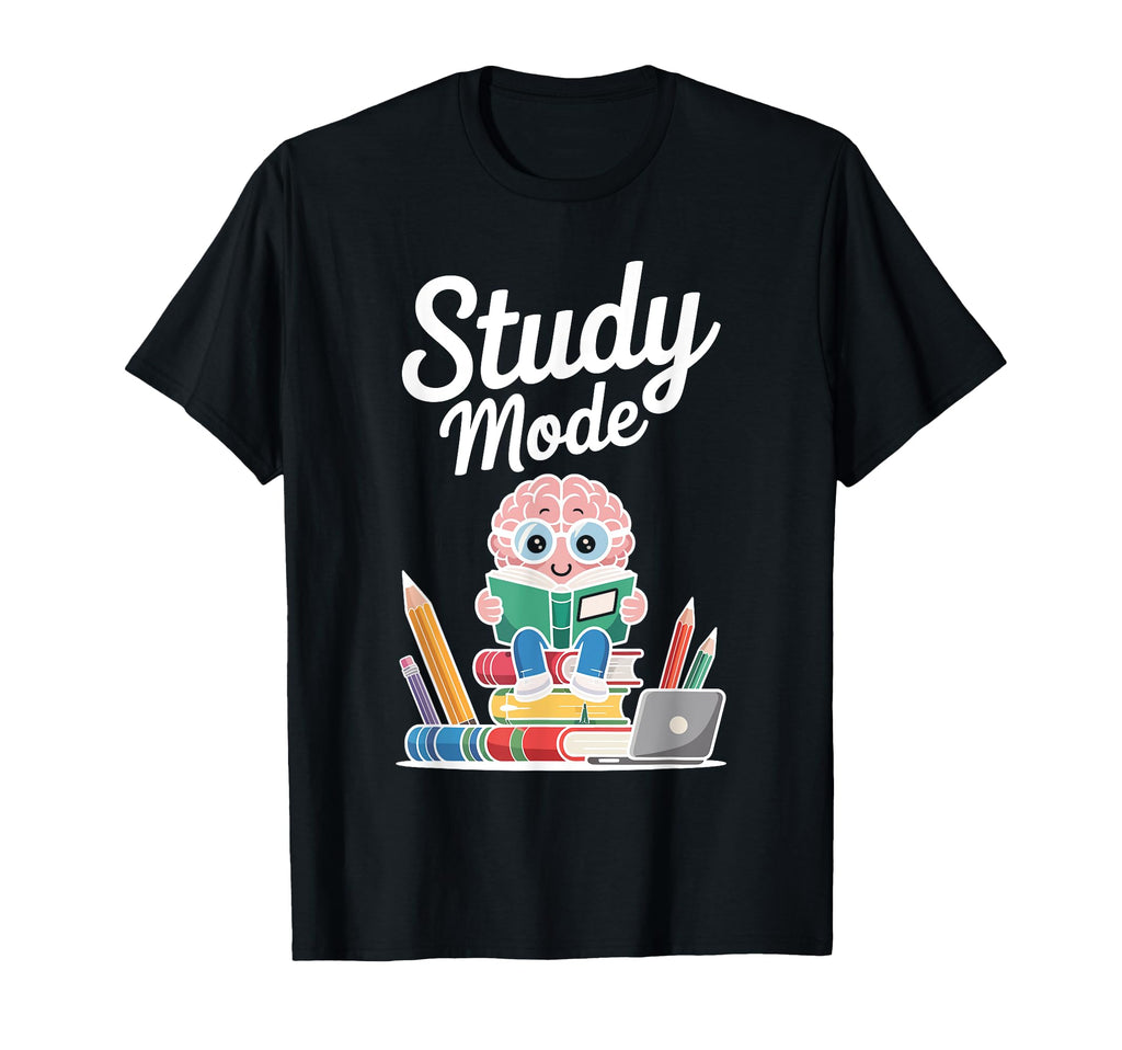Study Session Brain Glasses Books T-Shirt - Streetwear Style Unisex - T-Shirt, Sweatshirt, Hoodie