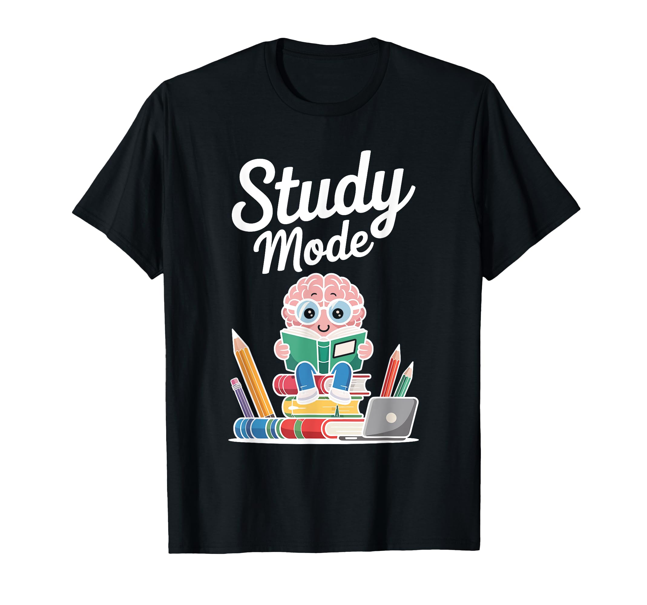 Study Session Brain Glasses Books T-Shirt - Streetwear Style Unisex - T-Shirt, Sweatshirt, Hoodie