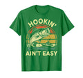Bass Step Dad Hookin Aint Easy Funny T-Shirt - Novelty Apparel Unisex - T-Shirt, Sweatshirt, Hoodie
