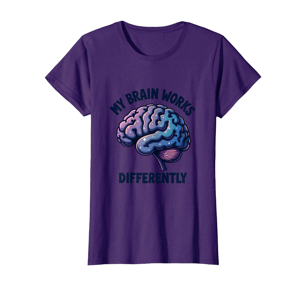 My Brain Works Differently T-Shirt - Custom Art Print for Adults - T-Shirt, Sweatshirt, Hoodie