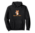 Punny Cat Lovers Stay Pawsitive Mental Hoodie - Trendy Graphic Unisex - T-Shirt, Sweatshirt, Hoodie
