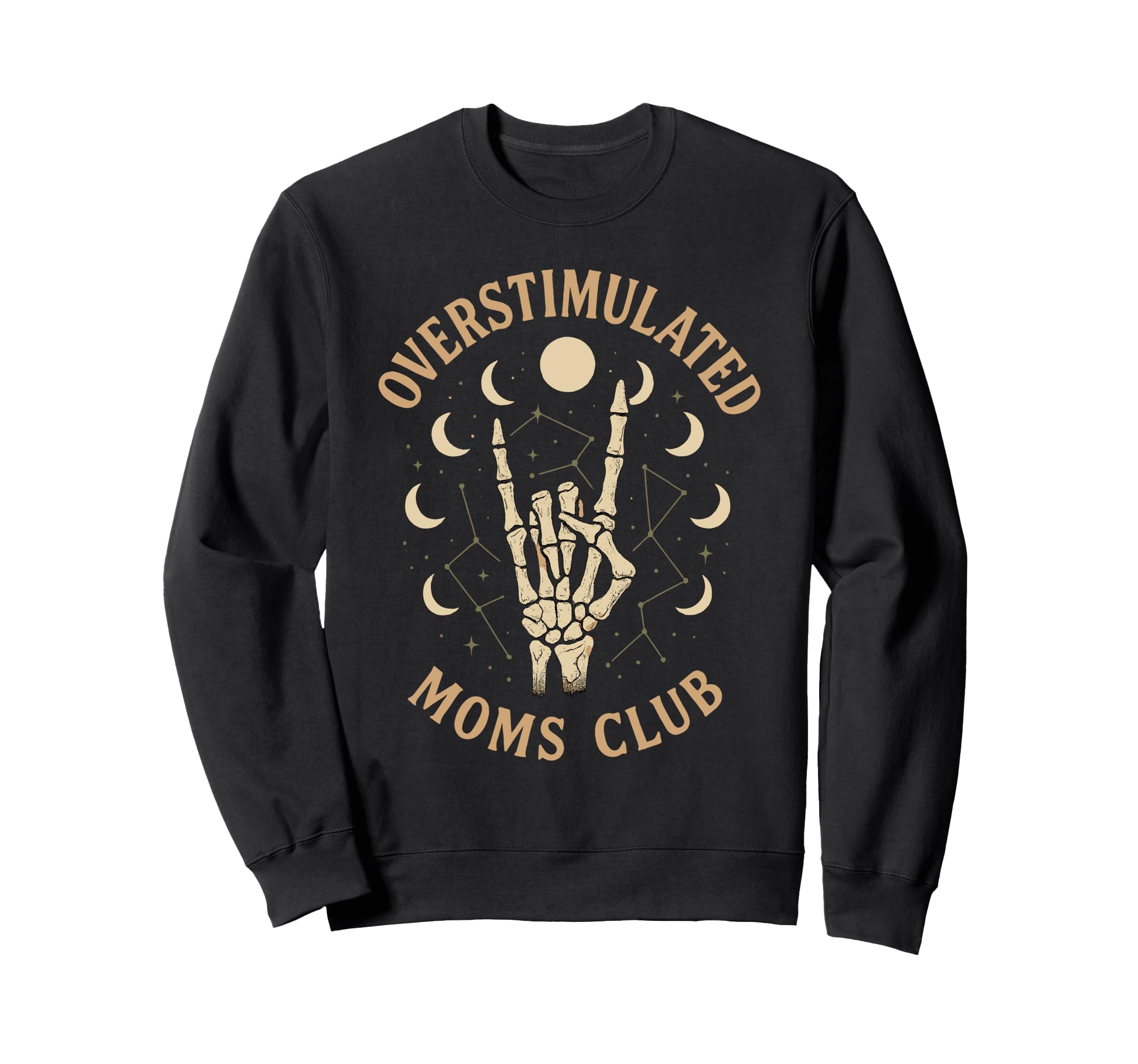 Groovy Moms Club Overstimulated Sweatshirt - Trendy Graphic for Adults - T-Shirt, Sweatshirt, Hoodie