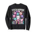 Crochet Knitting Stitch Sweatshirt - Casual Everyday Wear Men Women - T-Shirt, Sweatshirt, Hoodie