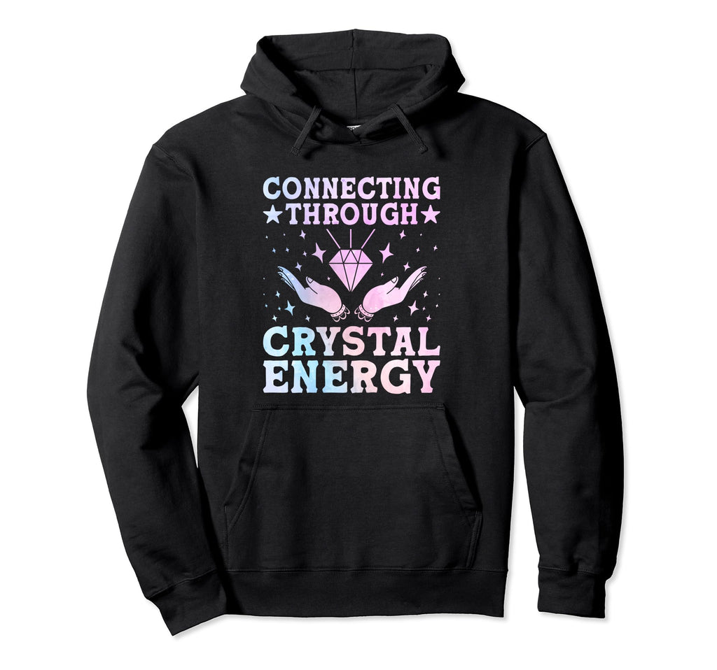 Spiritual Crystal Stones Healing Hoodie - Fun Novelty Design Men Women - T-Shirt, Sweatshirt, Hoodie