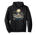 Octopus Reading Book Funny Book Lover Hoodie - Streetwear Style for Adults - T-Shirt, Sweatshirt, Hoodie