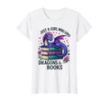 Just Who Loves Dragons And Books T-Shirt - Casual Everyday Wear for Adults - T-Shirt, Sweatshirt, Hoodie