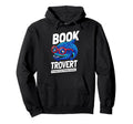 Booktrovert Reading Deep Shark Hoodie - Custom Art Print for Adults - T-Shirt, Sweatshirt, Hoodie