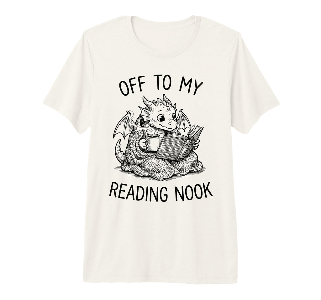 Off To My Reading Nook Bookworm Tri Blend T-Shirt - Graphic Print Men Women - T-Shirt, Sweatshirt, Hoodie