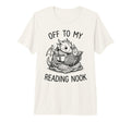 Off To My Reading Nook Bookworm Tri Blend T-Shirt - Graphic Print Men Women - T-Shirt, Sweatshirt, Hoodie