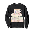 Books And Tea Pastel Book Lover Sweatshirt - Trendy Graphic Men Women - T-Shirt, Sweatshirt, Hoodie