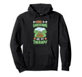 Dogs Gardening Are My Therapy Gardener Hoodie - Minimalist Print for Adults - T-Shirt, Sweatshirt, Hoodie