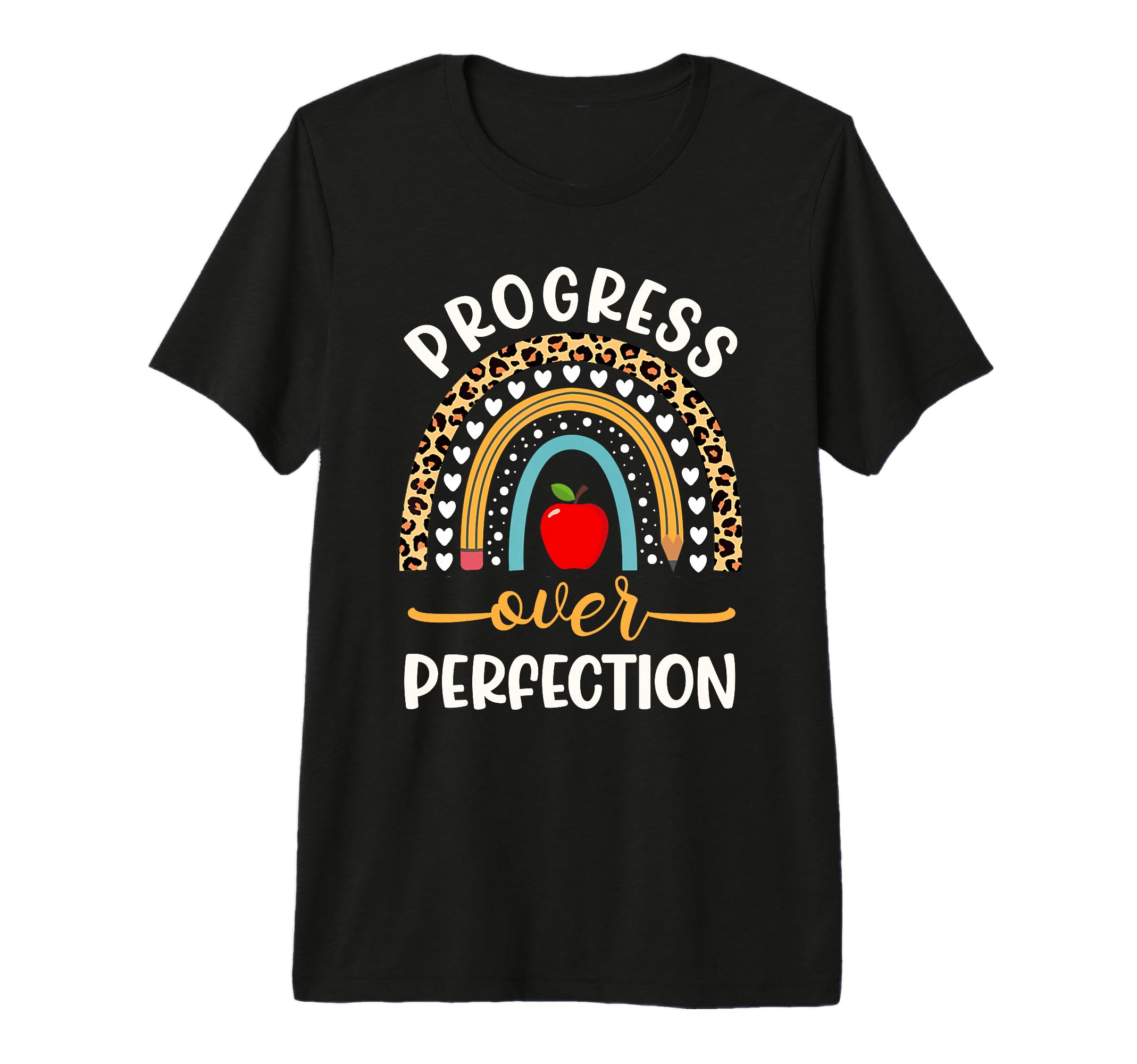 Progress Over Perfection School T-Shirt - Unique Graphic for Adults - T-Shirt, Sweatshirt, Hoodie