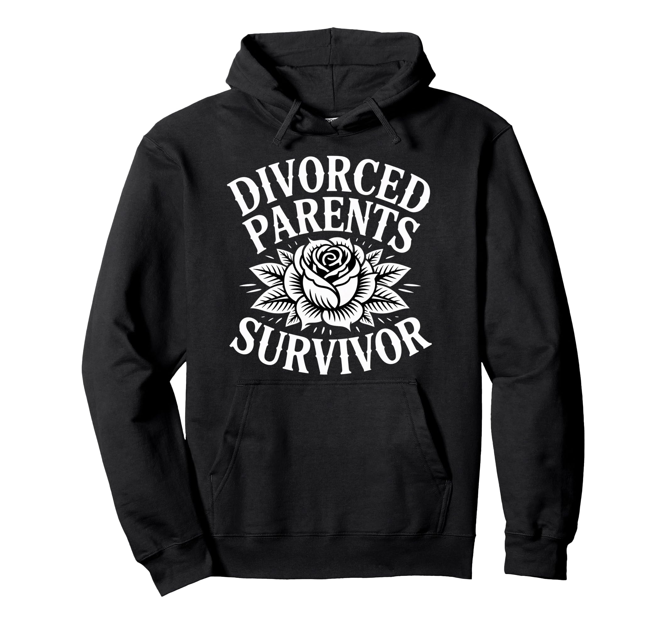 Divorced Parents Survivor Child Hoodie - Fun Novelty Design for Adults - T-Shirt, Sweatshirt, Hoodie