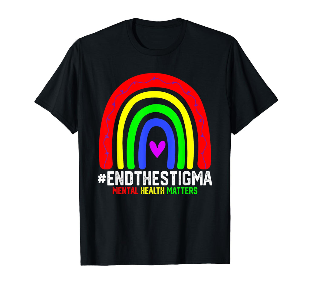 Rainbow Boho Mental Health Matters T-Shirt - Casual Everyday Wear Unisex - T-Shirt, Sweatshirt, Hoodie