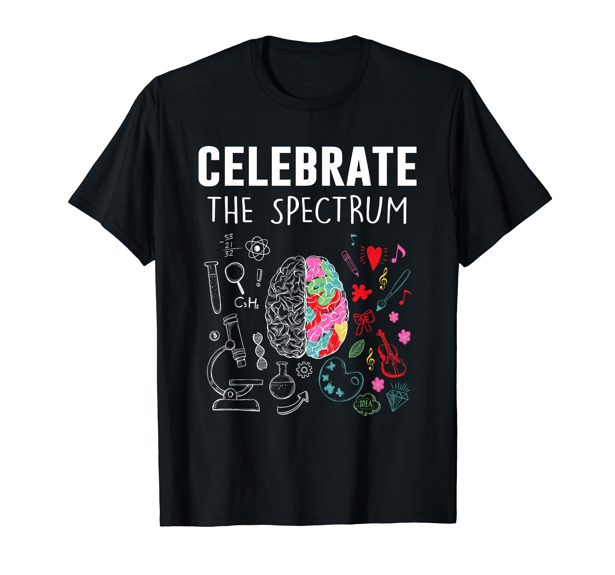 Celebrate Spektrum Neurodiversity T-Shirt - Trendy Graphic Men Women - T-Shirt, Sweatshirt, Hoodie